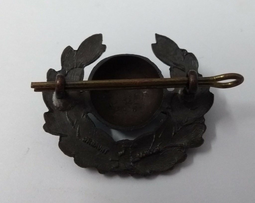 Genuine British Royal Marines RM Bronze Colour Beret Globe Badge - NEW