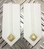 Genuine British No1 RMAS Sandhurst Academy SGC Gorget Collar / Tabs - NEW