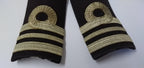 Naval Officers Lieutenant Commander Shoulder Boards Epaulette Black Faded Ribbon