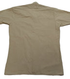 Vintage Combat Shirt Army Style Fawn / Khaki Dress Long Sleeves Size 15"