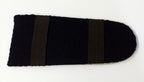 Shoulder Boards Slide On Melton Wool Type With Silver Braided Edging Dark Blue