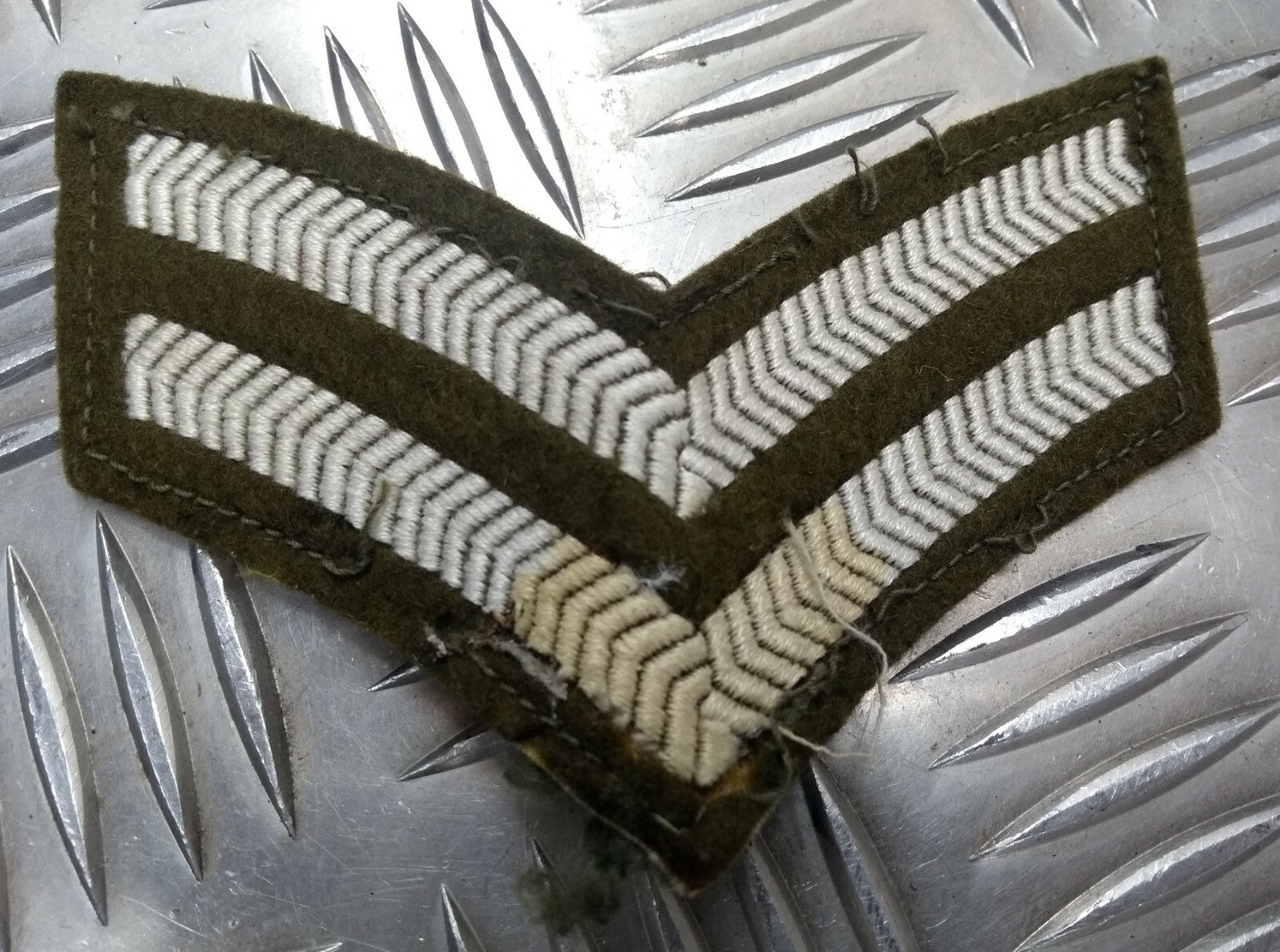 Genuine Vintage British Army Old Pattern Corporal Distressed Condition 2 Chev