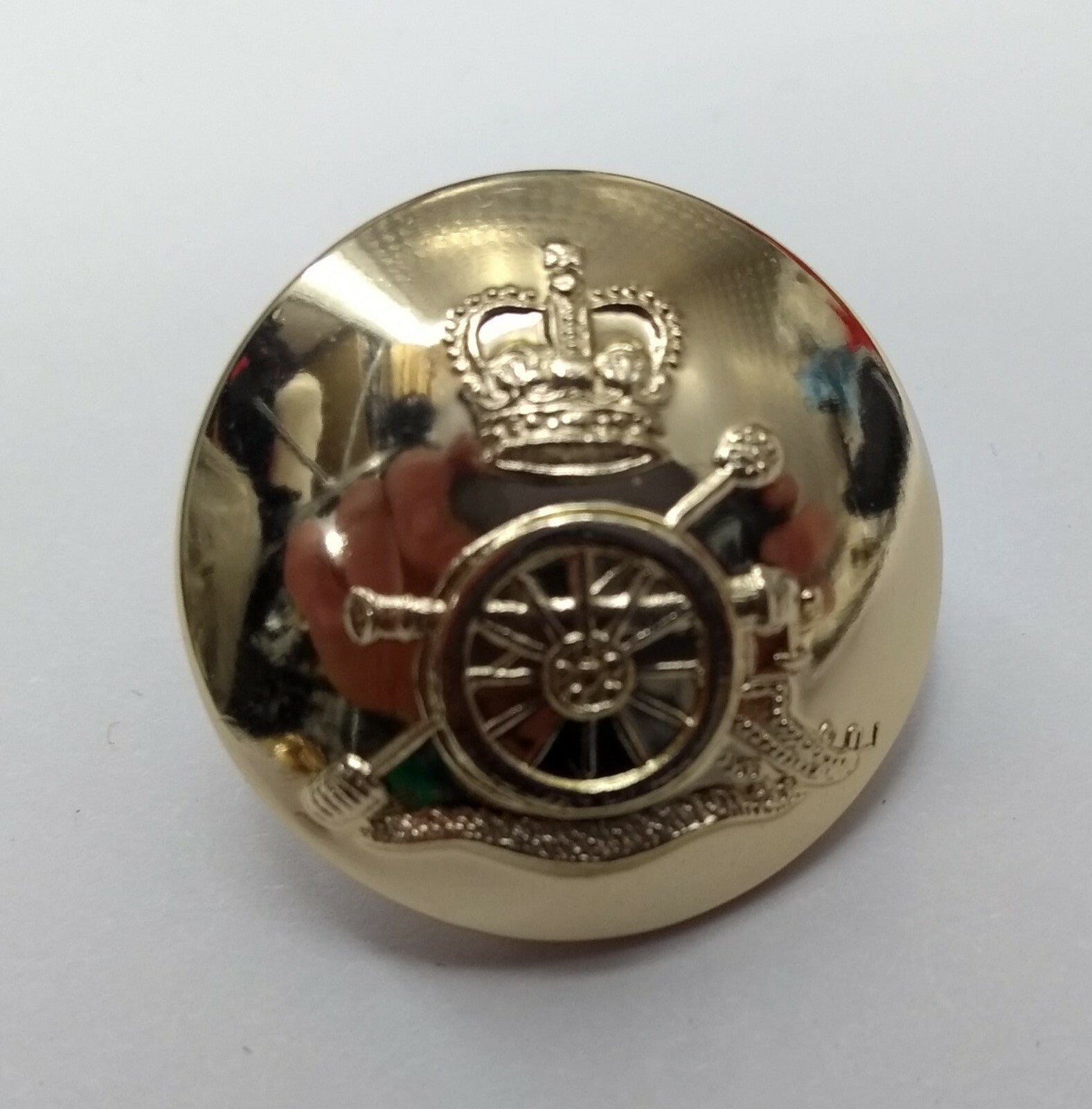 Genuine British Army Issue Royal Artillery Regiment Insignia Buttons 40L X25