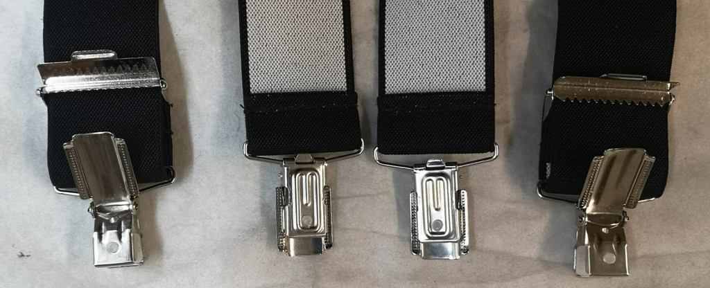 Various Clip-On / Button Elastic Braces / Suspenders Adjustable