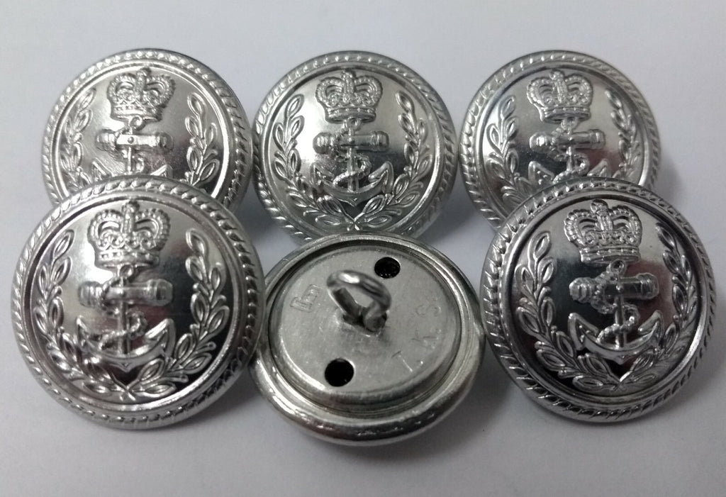 Genuine British Royal Navy Officers Flag Dress Buttons X10 RN Insignia ASBT119