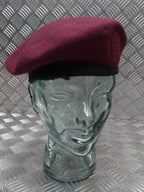 Maroon Beret Wool Genuine Hobson London Manufactures Sample 6 7/8
