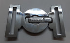 Abu Dhabi Buckle UAE Chrome Insignia Belt Locket Clasp Made in England 53mm