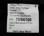 Royal Hussars Trousers British No2 Number Two Dress UK Army (KRH) Size W32" L30"