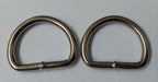 Genuine British Issue 20mm Nickel Plated Metal D Rings X 4 Pieces STD55