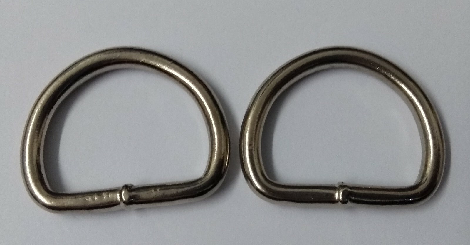 Genuine British Issue 20mm Nickel Plated Metal D Rings X 4 Pieces STD55