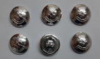 Royal Yeomanry Buttons Cress Size 30L Silver With British Army (RY) Insignia