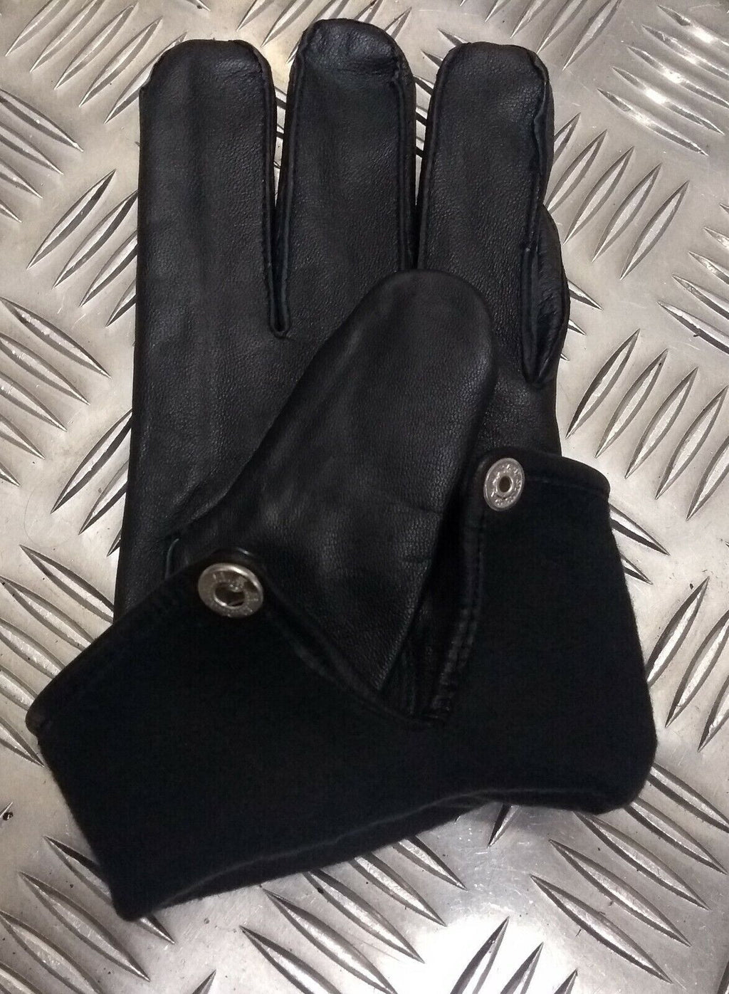 Black Leather Soft Lined 3 Dart Parade Gloves Style size 11.5