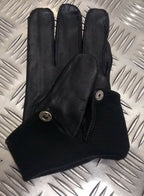 Black Leather Soft Lined 3 Dart Parade Gloves Style size 11.5