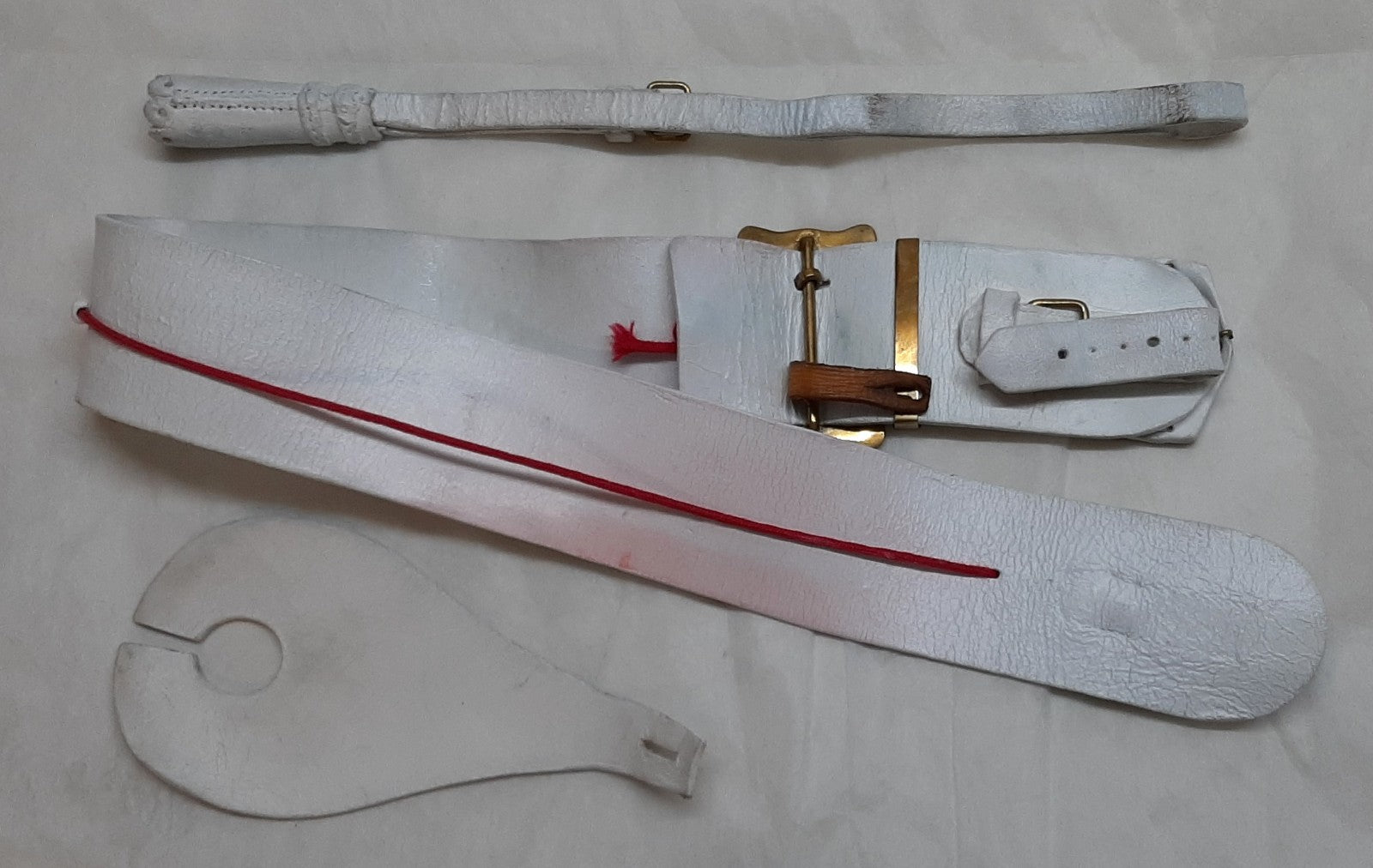British Cavalry Buff Leather HCav Set Sword Knot Hilt & Cross Strap