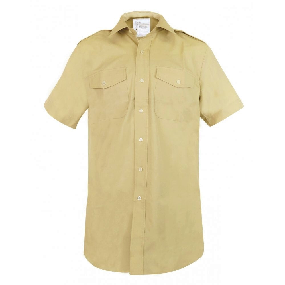 No2 FAD Shirt Long or Short Sleeve Fawn With Various Badges Present