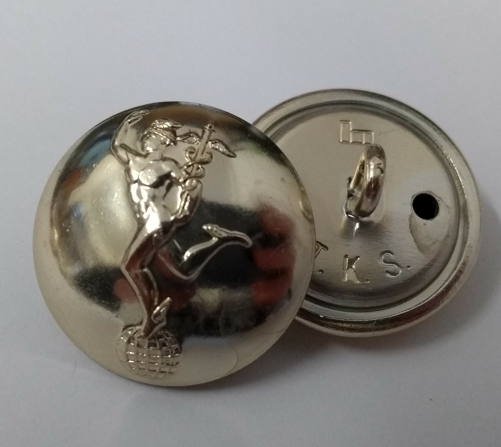 Genuine British Army X 25 Royal Corps of Signals Insignia Dress Buttons 40L