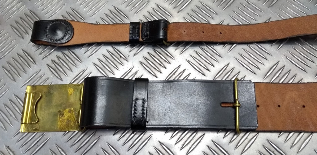 Leather Sam Browne Belt & Cross Straps With Plate Buckle Hobson & Sons Sample