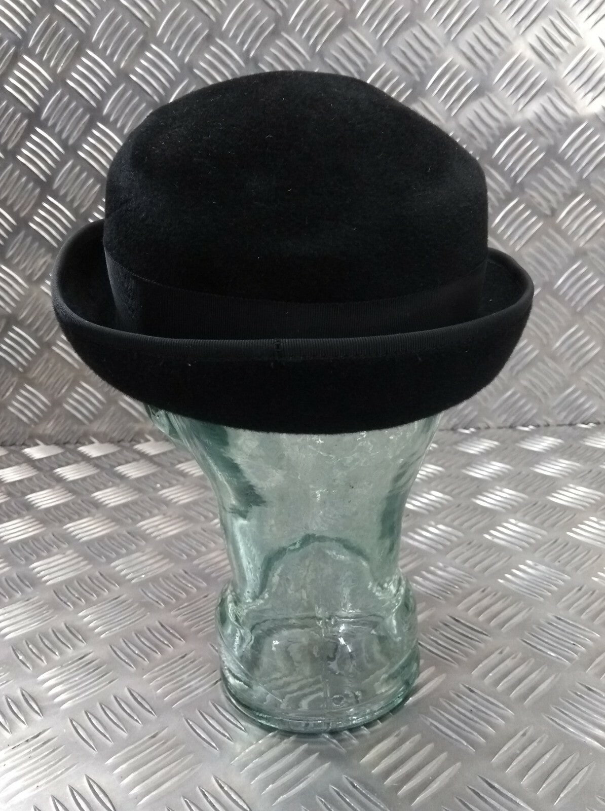 Trilby / Porkpie / Fedora Style Black Felt Hat UK Made Failsworth Medium FWS1