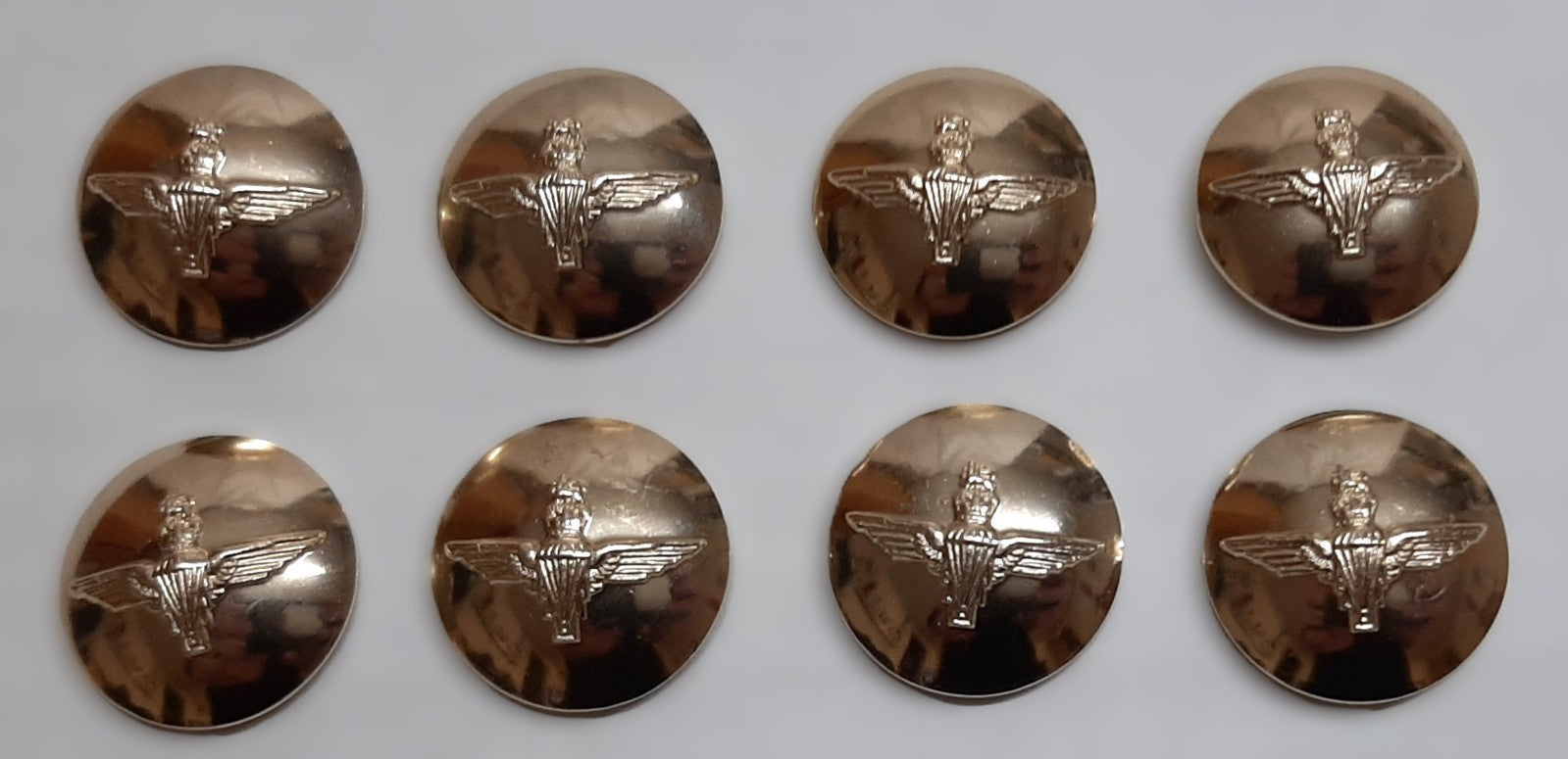The Parachute Regiment No2 Ring Back Button Set British Army Insignia O/R