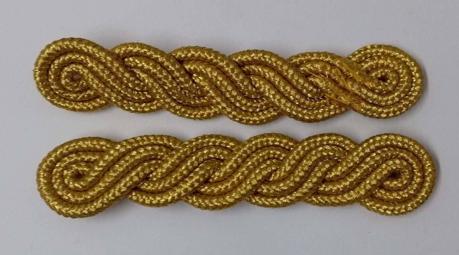 Gold Cords Shoulder British Made Army Issue no Rank Insignia Ceremonial