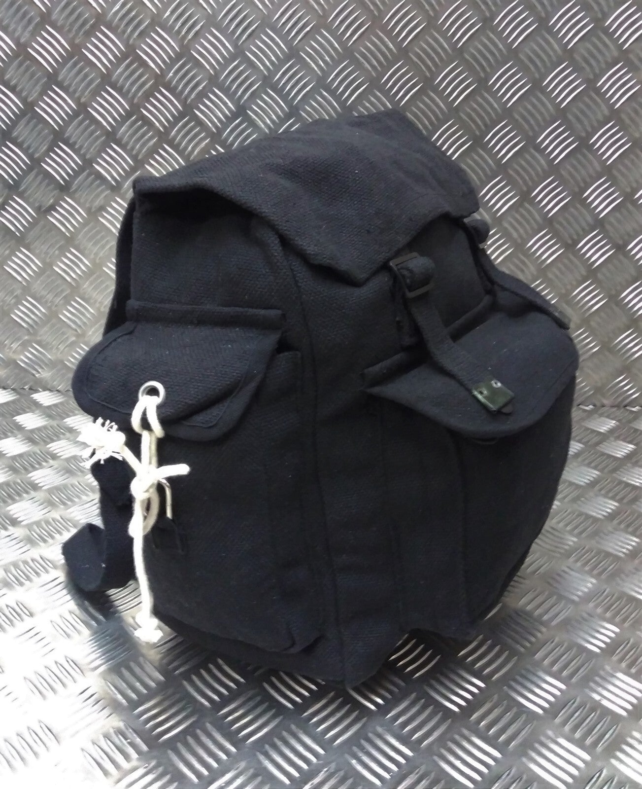 Military Style Vintage Canvas Web Rucksack Back Pack Festival Asst Colours
