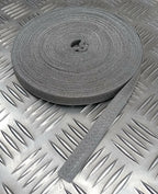 Silver / Grey Braided 13.5mm Ranks Lace Ribbon 25-100cm Genuine British