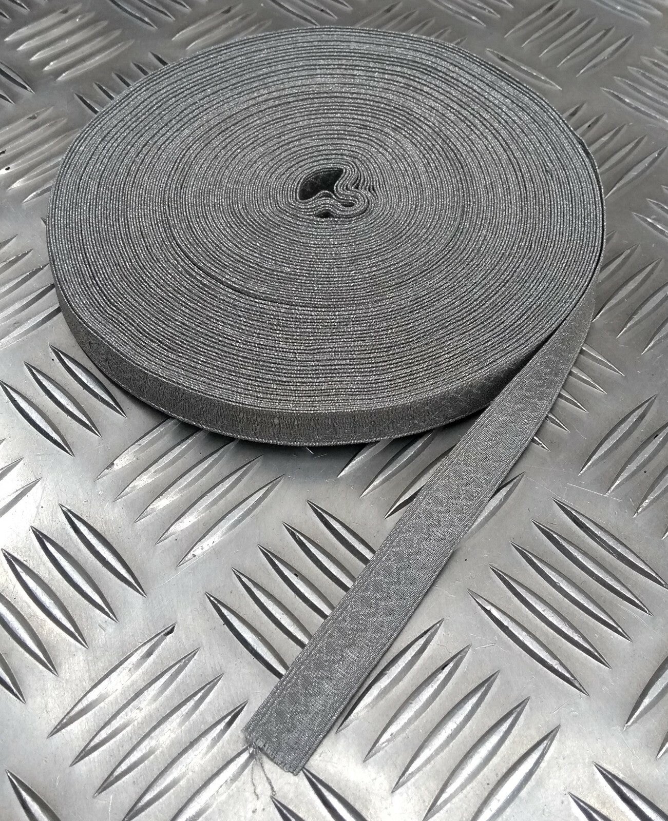 Silver / Grey Braided 13.5mm Ranks Lace Ribbon 25-100cm Genuine British