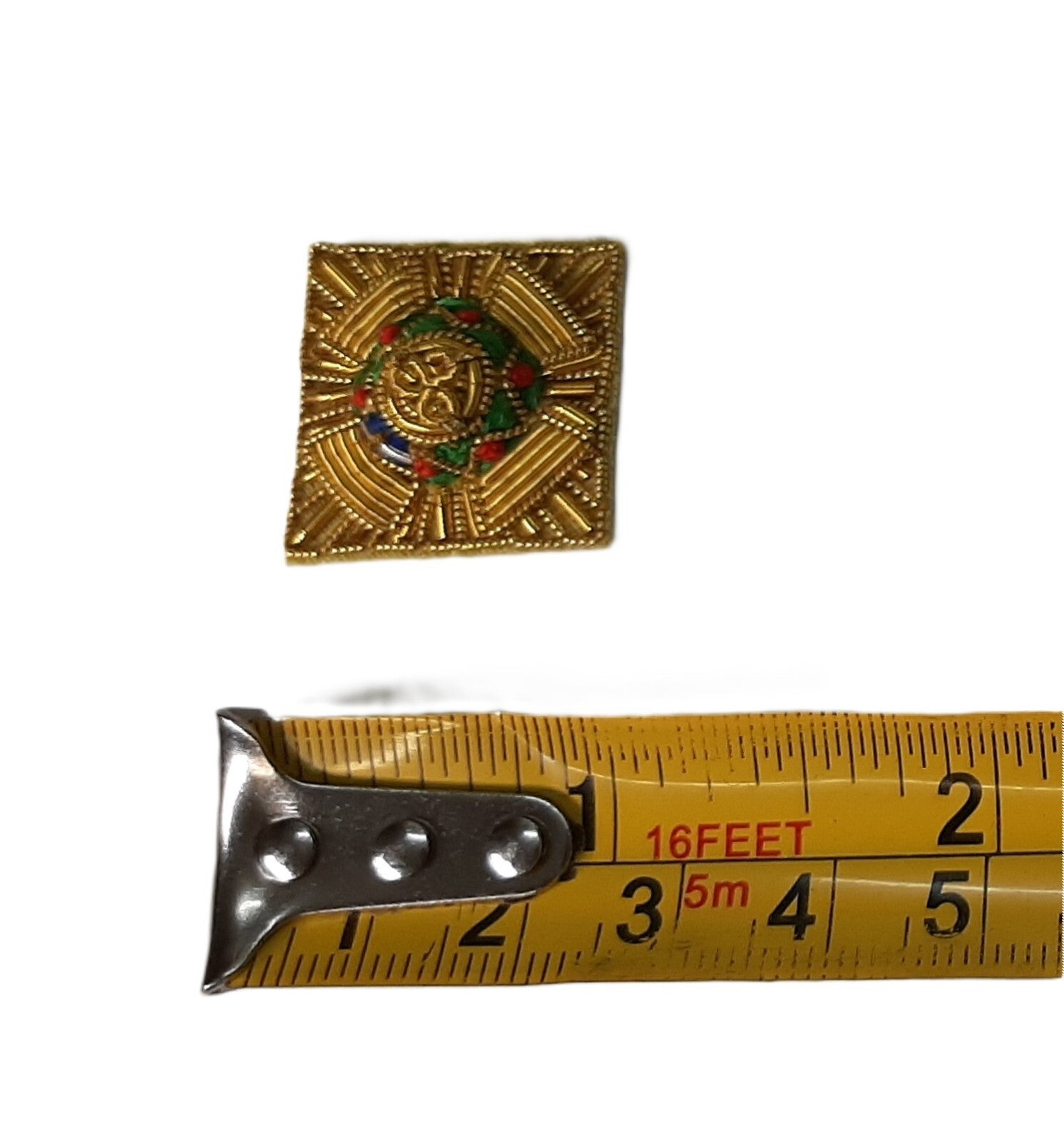 Officer Rank Stars British Army 7/8" (Gold) Hand Embroidered H/E Insignia 1 Pair