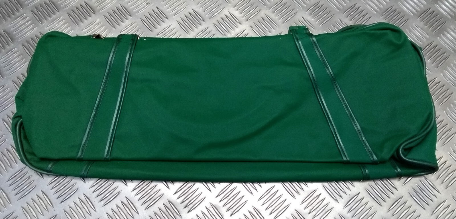 Vintage 70s Holdall Carry All EX Large Vinyl Discharge Green British Surplus NOS