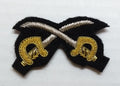 Mess Kit Badge Crossed Swords PTI British Army Hand Embroidered APTC Arm Patch