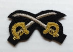 Mess Kit Badge Crossed Swords PTI British Army Hand Embroidered APTC Arm Patch
