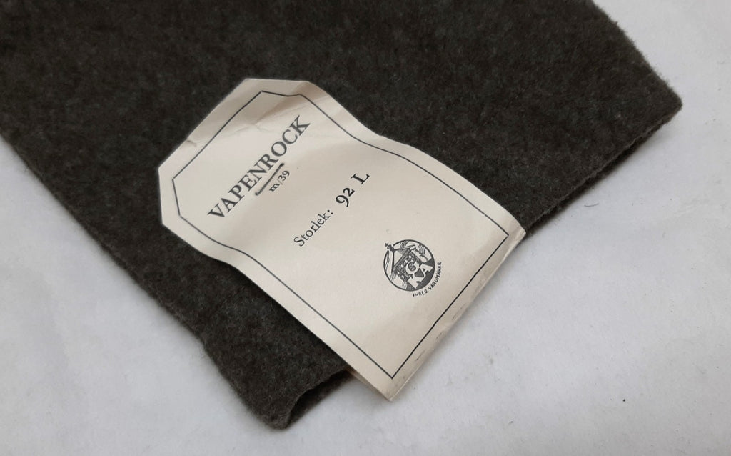 Vintage Field Jacket Army Wool Grey 6 Pocket Vapenrock M39 from 1952 Size 96 L