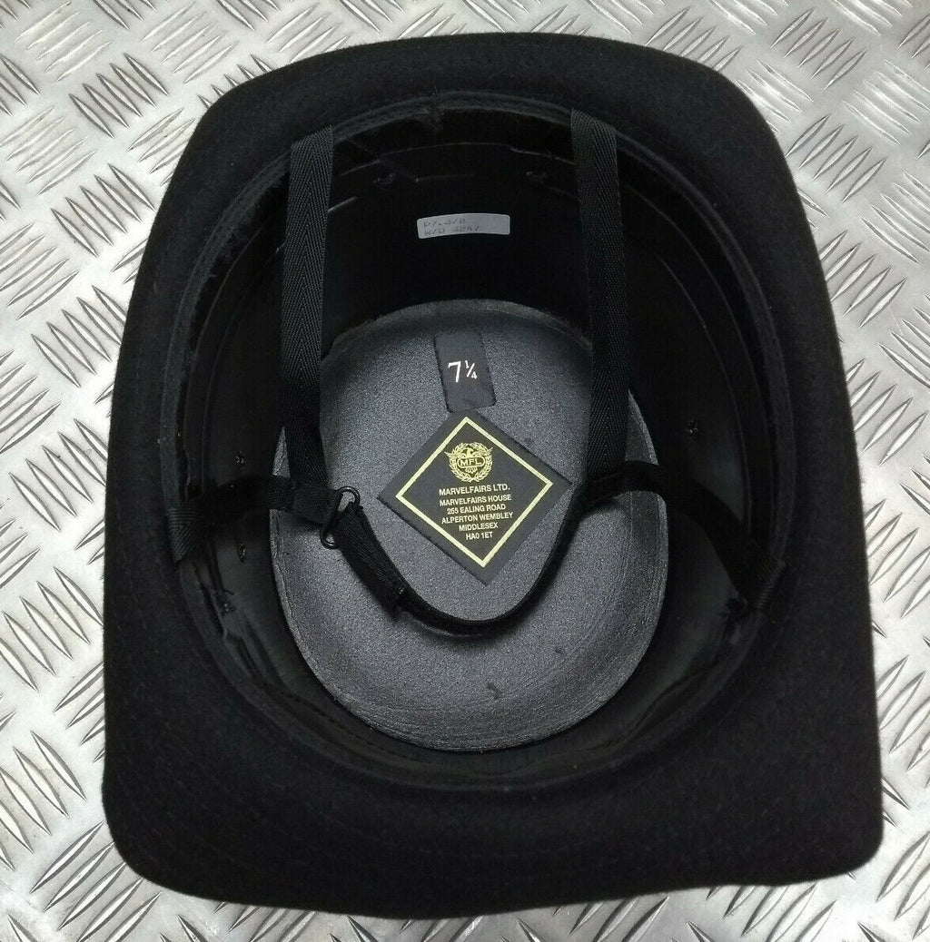 Bowler Hat Black Hard Top Complete With Chin Strap Assembly 59cm or 60cm