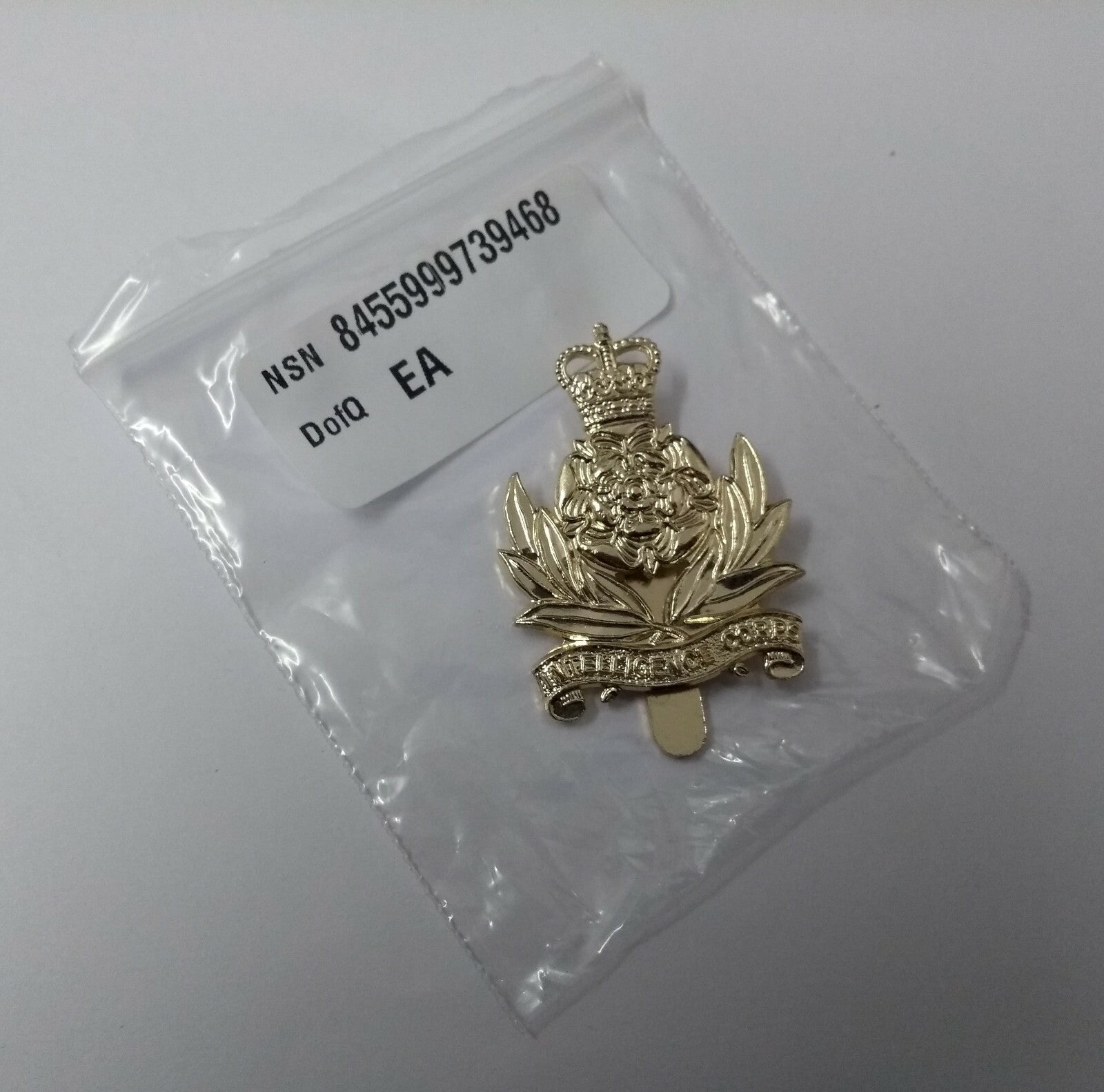 Genuine British Army Intelligence Corps Issue Insignia Metal Dress Hat Badge