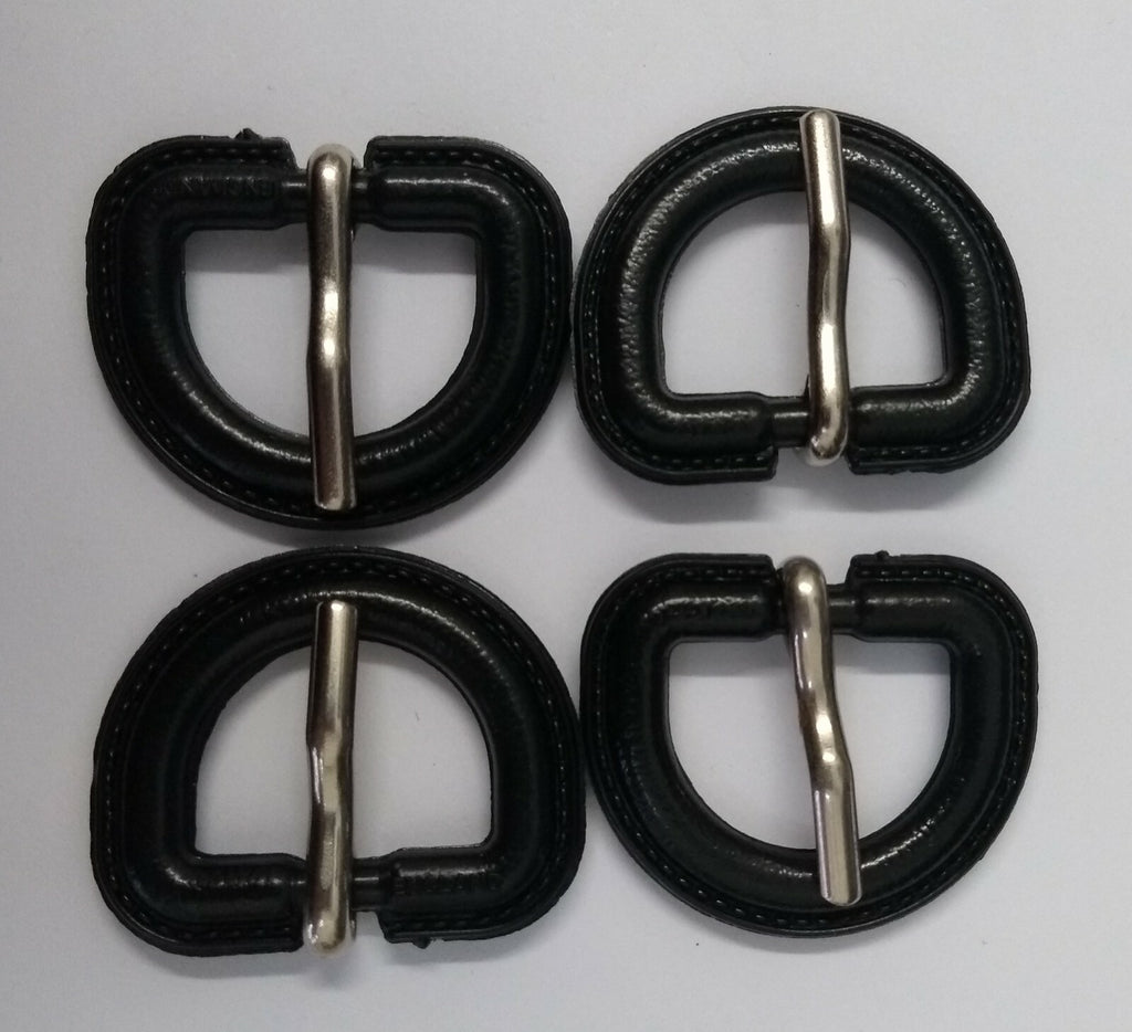 Genuine British 3/4" Stable Belt Bound D Ring Prong Buckle 3 Pair STD58