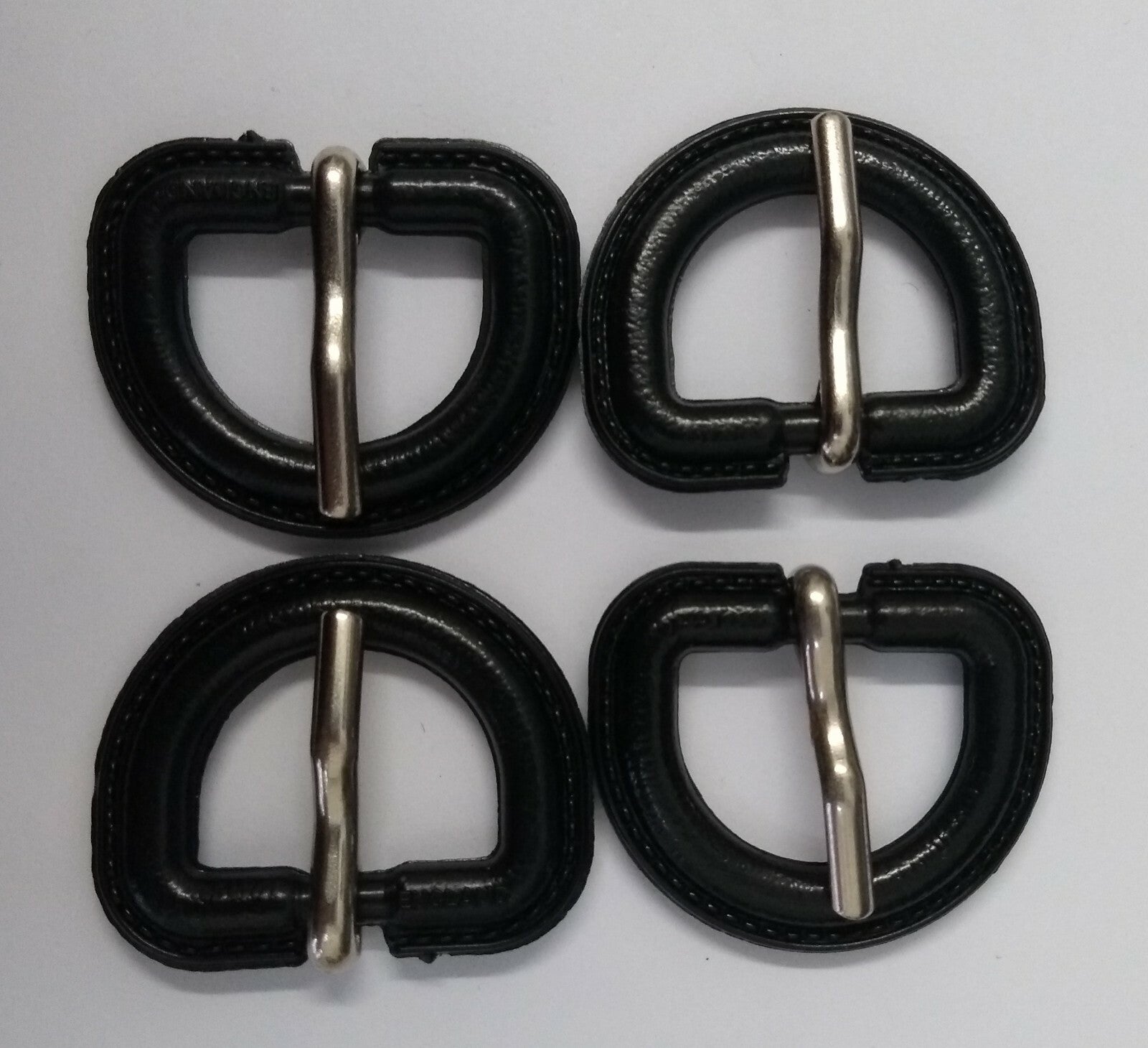 Genuine British 3/4" Stable Belt Bound D Ring Prong Buckle 3 Pair STD58