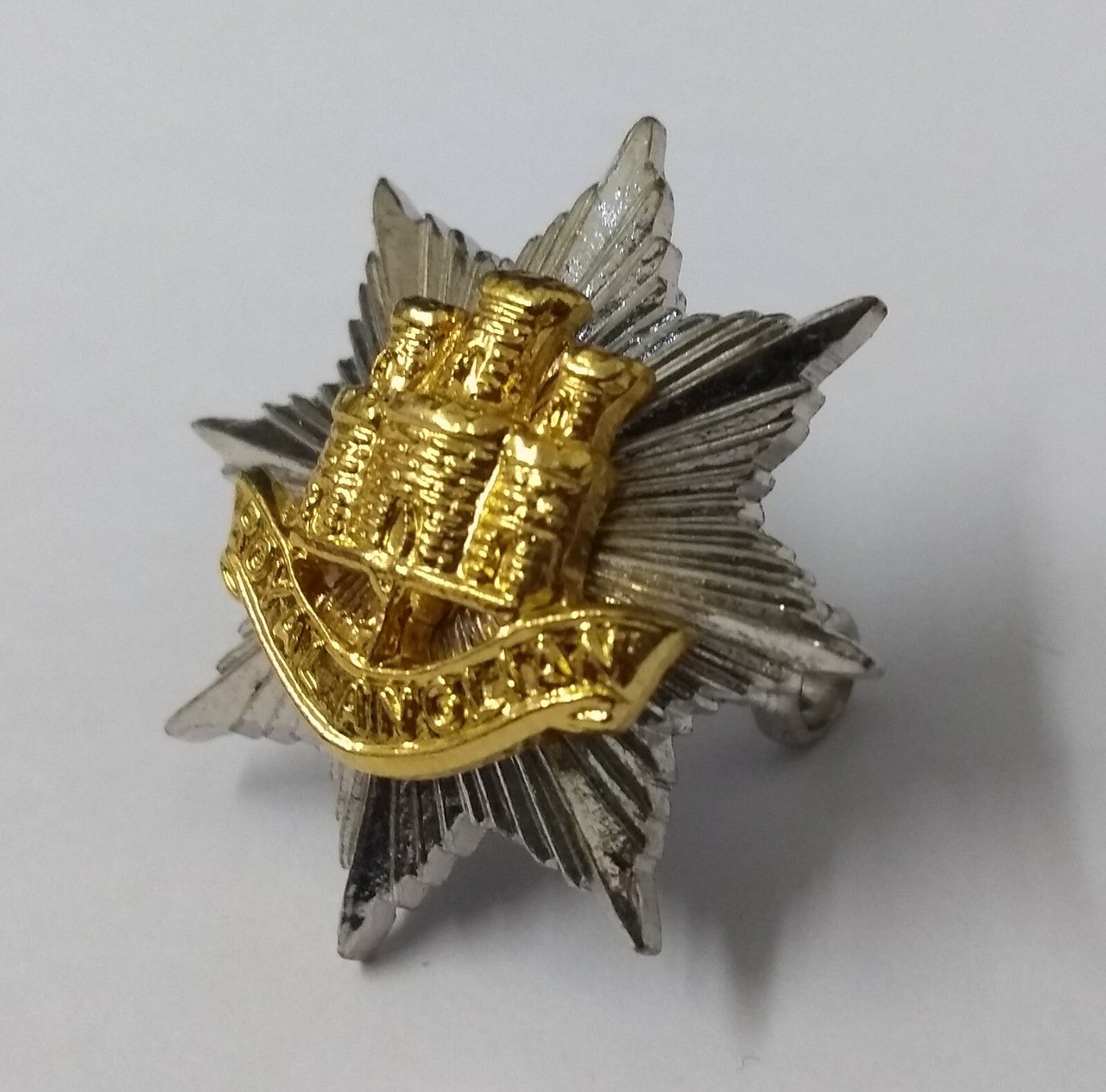 Vintage Royal ANGLIAN Regimental Genuine Badge British Army Issue Old Pattern