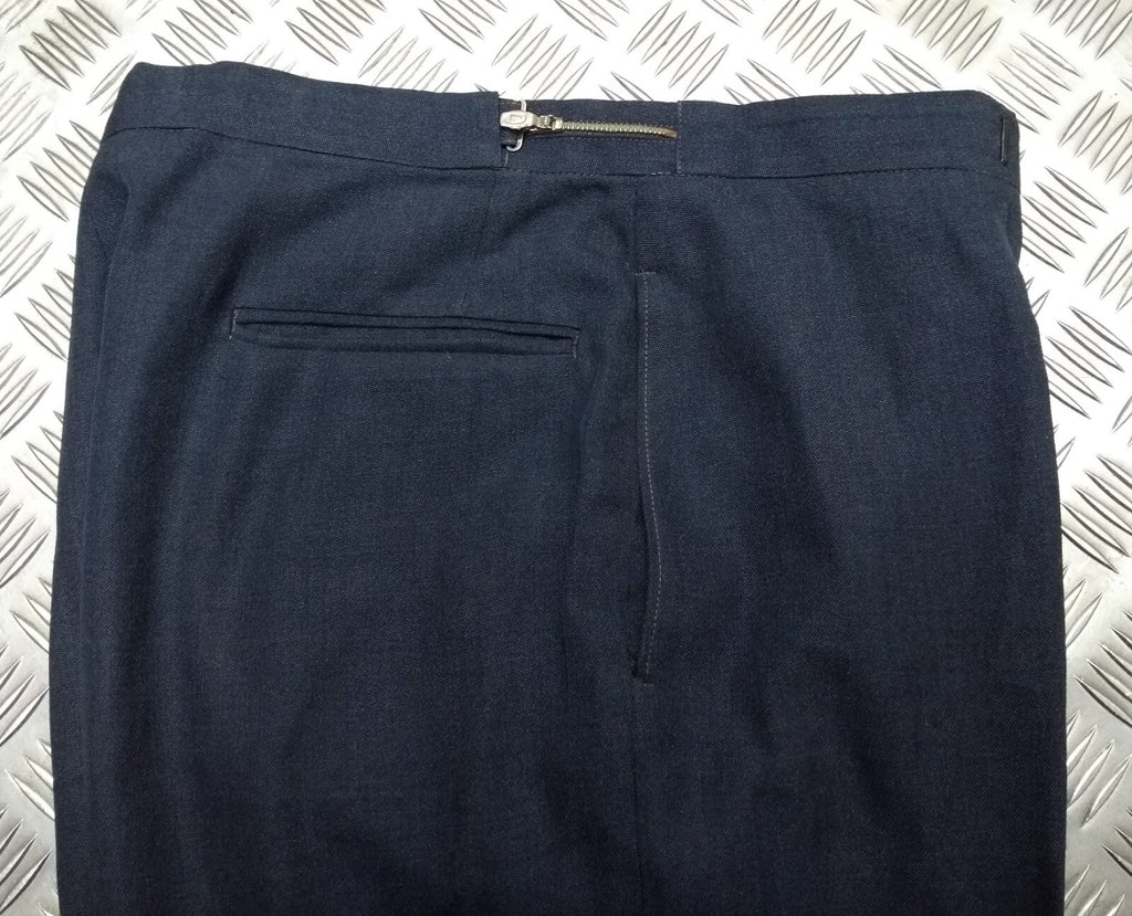 Vintage Trousers RAF Royal Air Force Dress Old Pattern Air Force Blue Grey Colour Waist 35"
