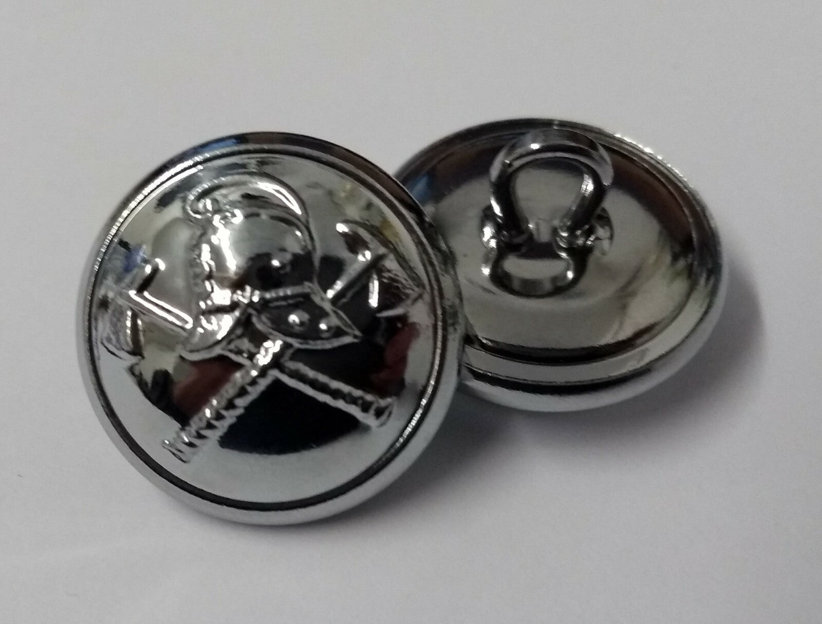 British Made Service Uniform Dress Silver Buttons X 6 NEW