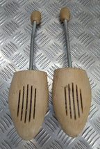 German Issue Wooden Shoe Trees Boot Shape Keepers Spring Fit All Sizes