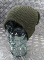 Genuine US Army Green Beanie Hat / Watch Cap / Skullcap 100% Wool - NEW
