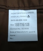 British Army Scottish & North Irish Yeomanry No2 Dress Sergeant Rank Jacket Chest 116cm