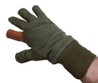 Aircrew Gloves RAF Royal Air Force & British Army 1980s Pattern Leather Palm Cotton Lined NOS