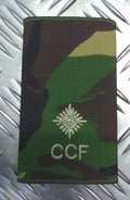 Genuine British Army Woodland Camo CCF 2nd LIEUTENANT Rank Slide /Epaulette