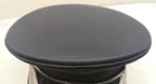 Officers Style Black Peaked Cap Hat with Chin Strap Fancy Dress Size 54cm