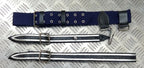 Style Old Pattern Navy Blue Belt & Braided Straps NRS3