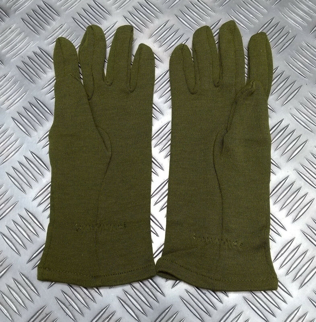 AFV Crewmans Gloves Olive Green FR Fire Resistant Treated Fabric Size Small