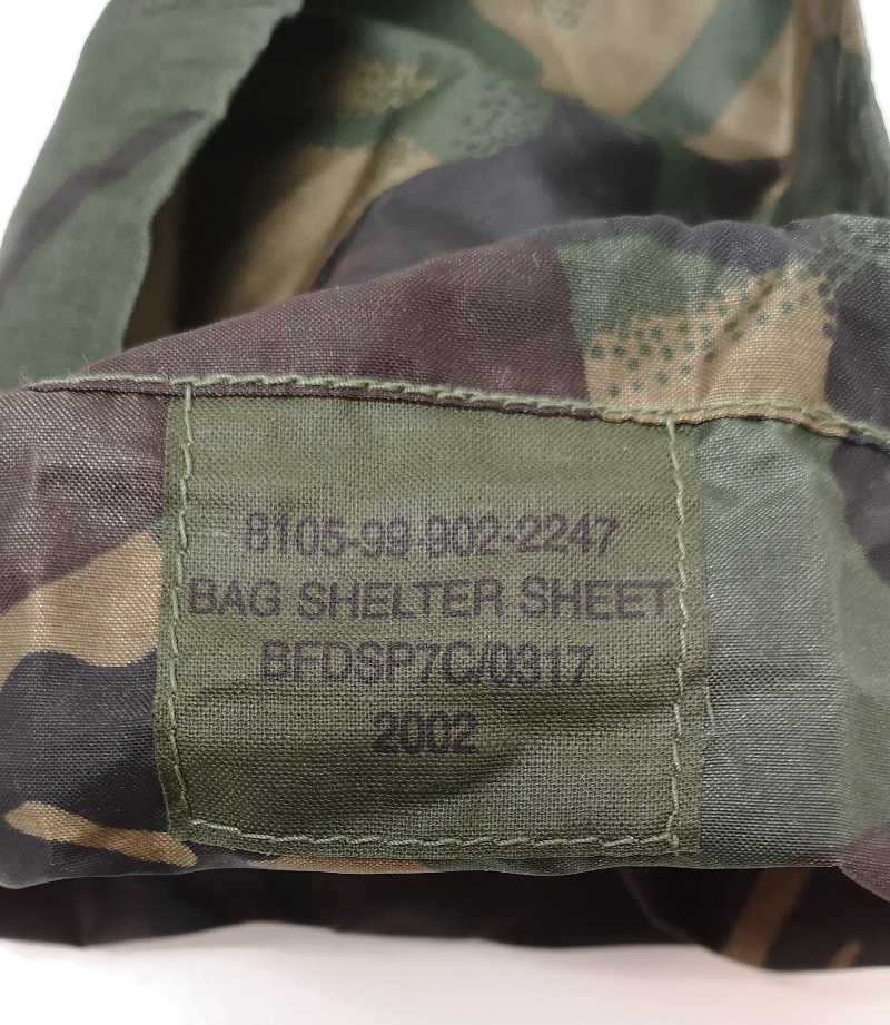 DPM Woodland Camo Basha Basher Shelter Sheet Bag British Military