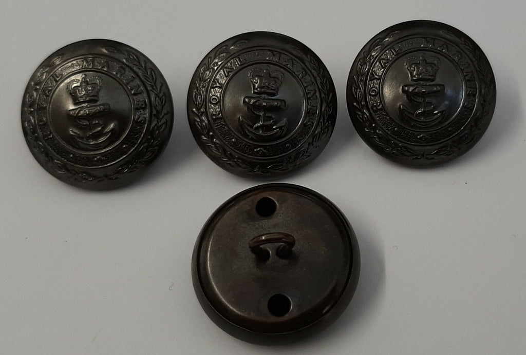 RM Lovat Ring Backed Anchor Jacket Button Set Size 38L & 27L