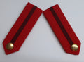 RED Officer's Gorgets British Made Army Pattern with Twill Cord and Buttons